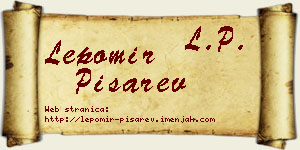 Lepomir Pisarev vizit kartica